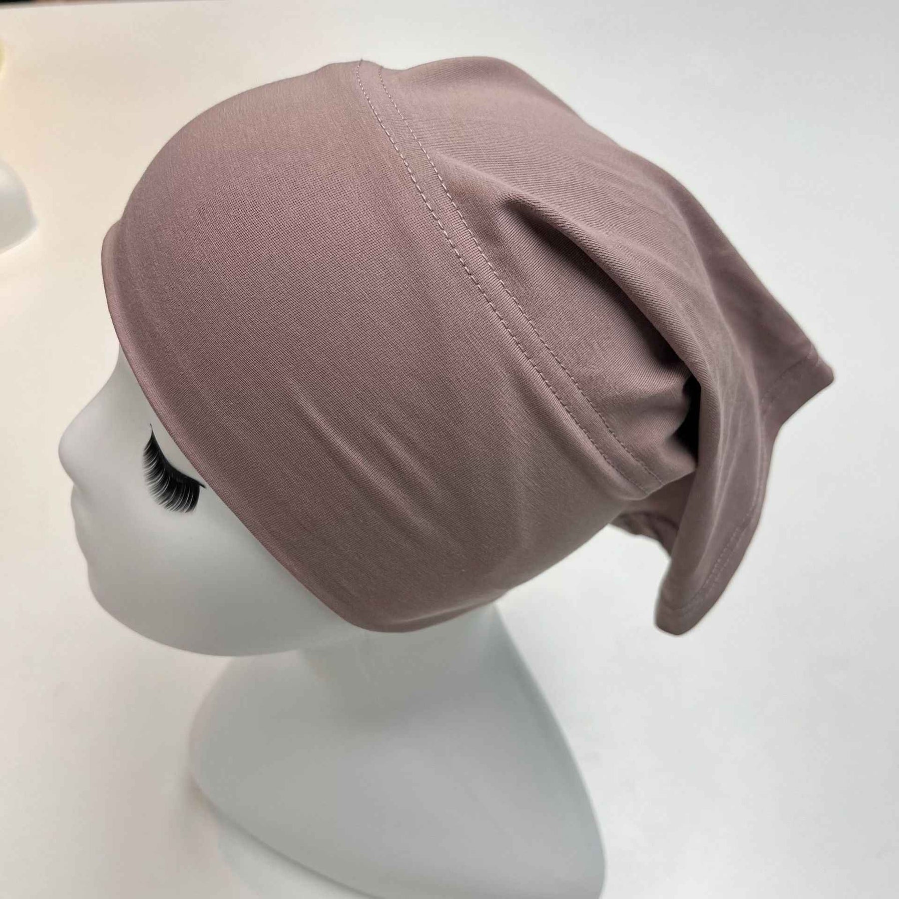 MZ-02  Plain High Elasticity Anti-Slip Silicone Dot Ice Porcelain Cotton Hijab Cap