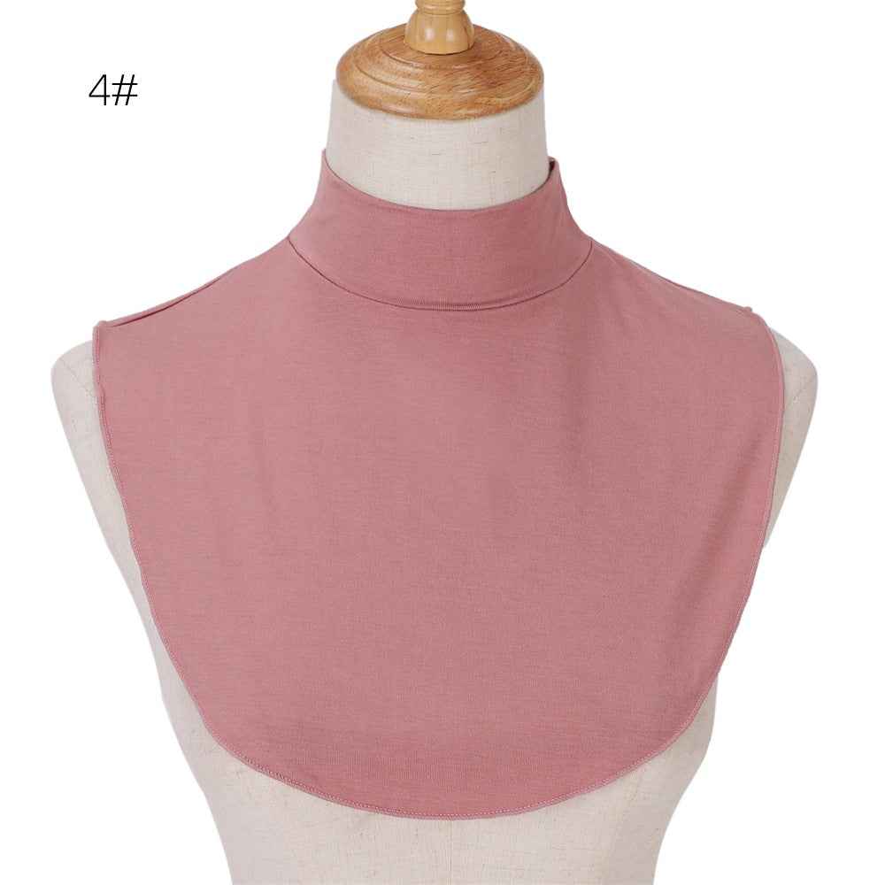 YZ135  Modal Solid Color Base Layer Versatile Accessory Faux Collar Snood