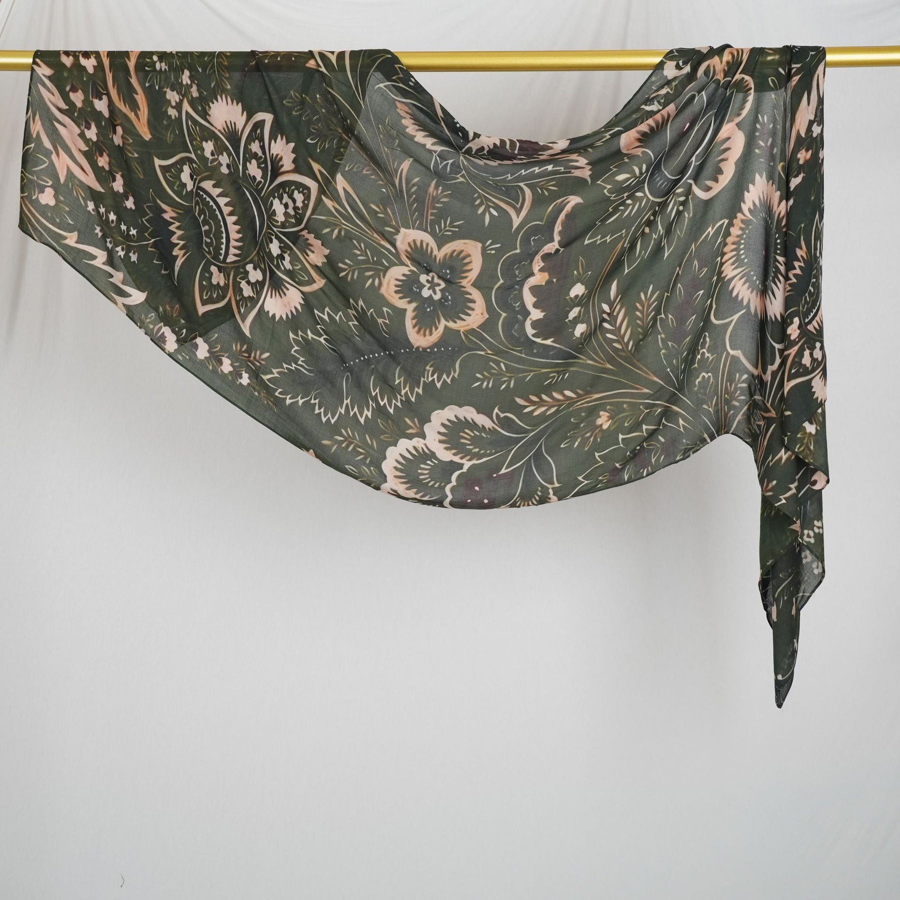 DL001  Double-Sided Modal Printed Single-Stitch Right-Angle Rolled-Edge Hijab