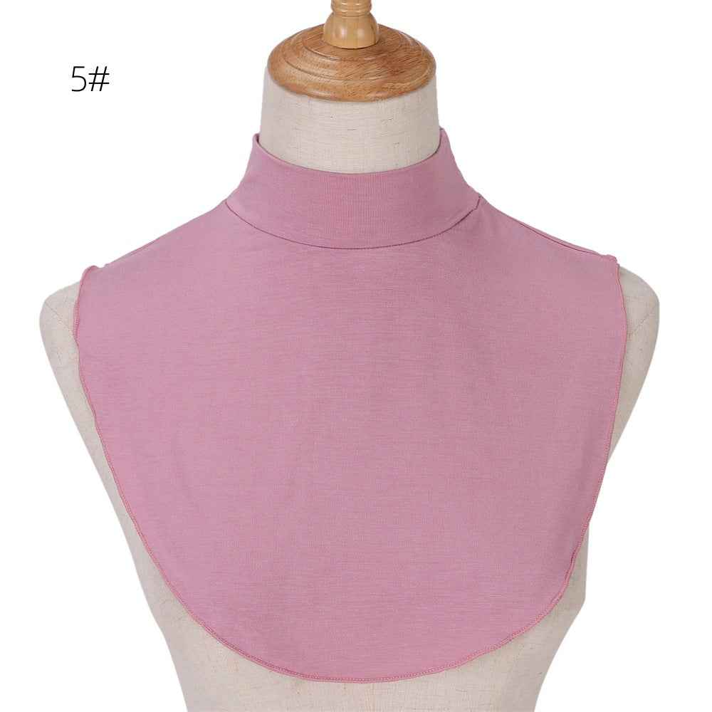 YZ135  Modal Solid Color Base Layer Versatile Accessory Faux Collar Snood