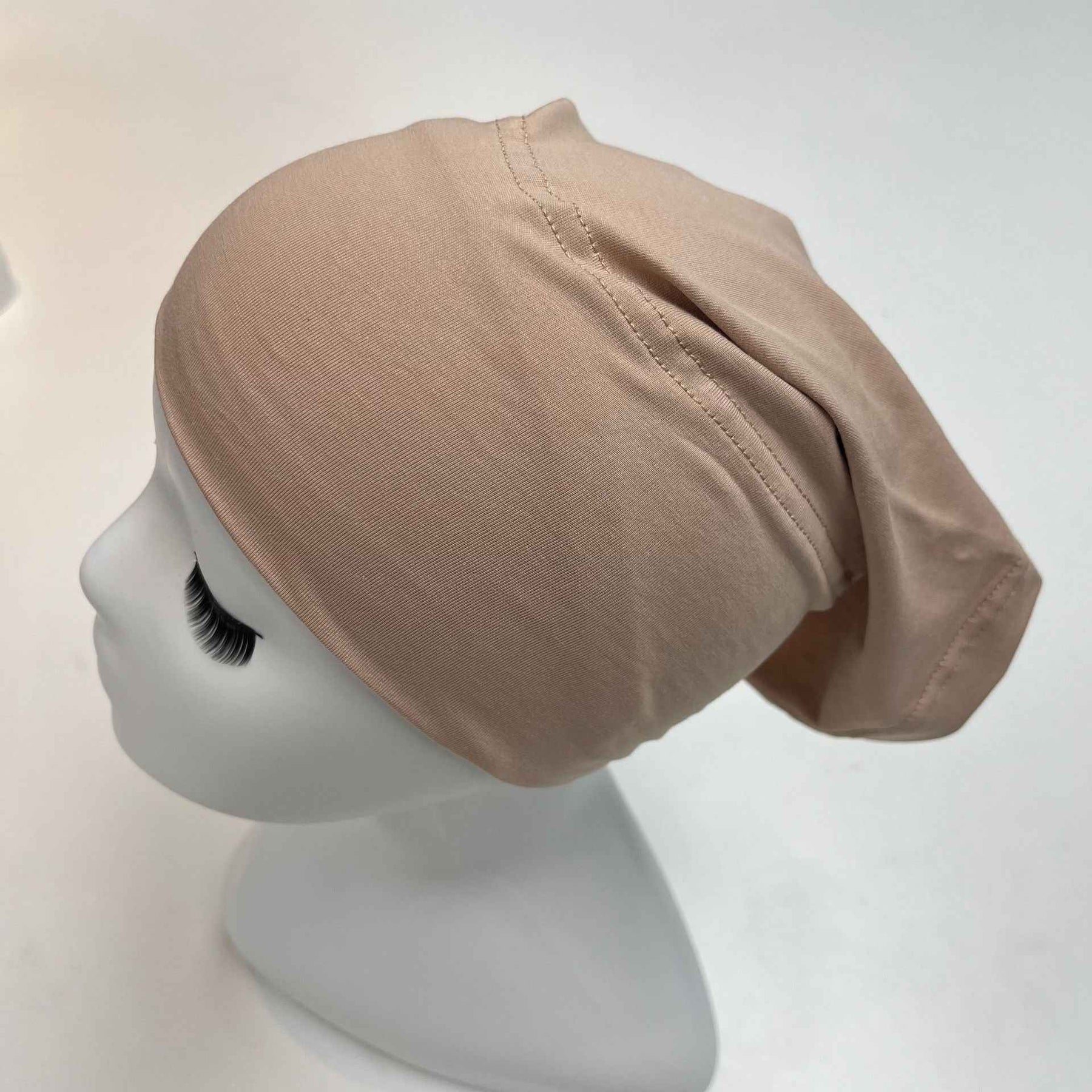 MZ-02  Plain High Elasticity Anti-Slip Silicone Dot Ice Porcelain Cotton Hijab Cap