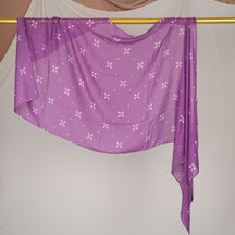DL002  Double-Sided Modal Printed Single-Stitch Right-Angle Rolled-Edge Hijab