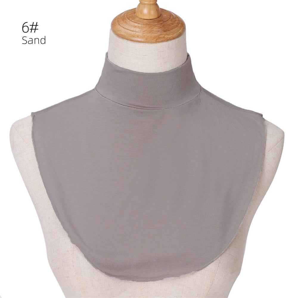 YZ135  Modal Solid Color Base Layer Versatile Accessory Faux Collar Snood