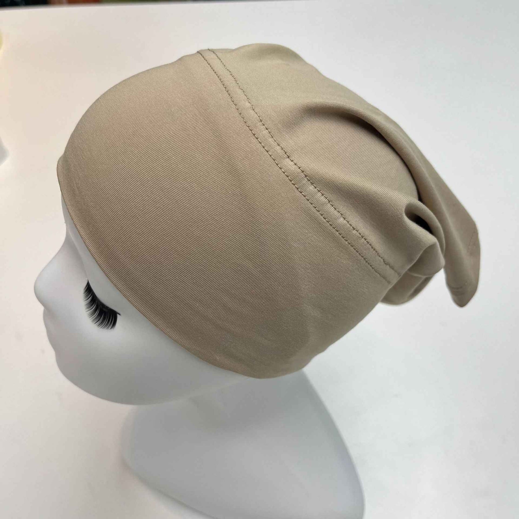 MZ-02  Plain High Elasticity Anti-Slip Silicone Dot Ice Porcelain Cotton Hijab Cap
