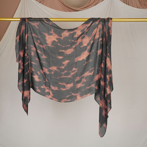 DL002  Double-Sided Modal Printed Single-Stitch Right-Angle Rolled-Edge Hijab