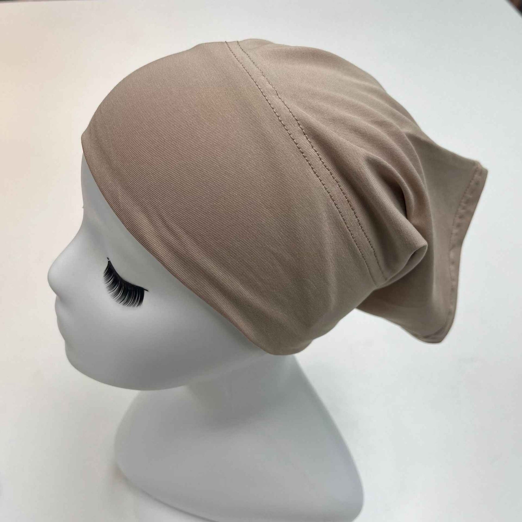 MZ-02  Plain High Elasticity Anti-Slip Silicone Dot Ice Porcelain Cotton Hijab Cap