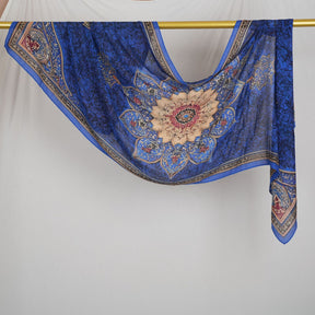 DL001  Double-Sided Modal Printed Single-Stitch Right-Angle Rolled-Edge Hijab