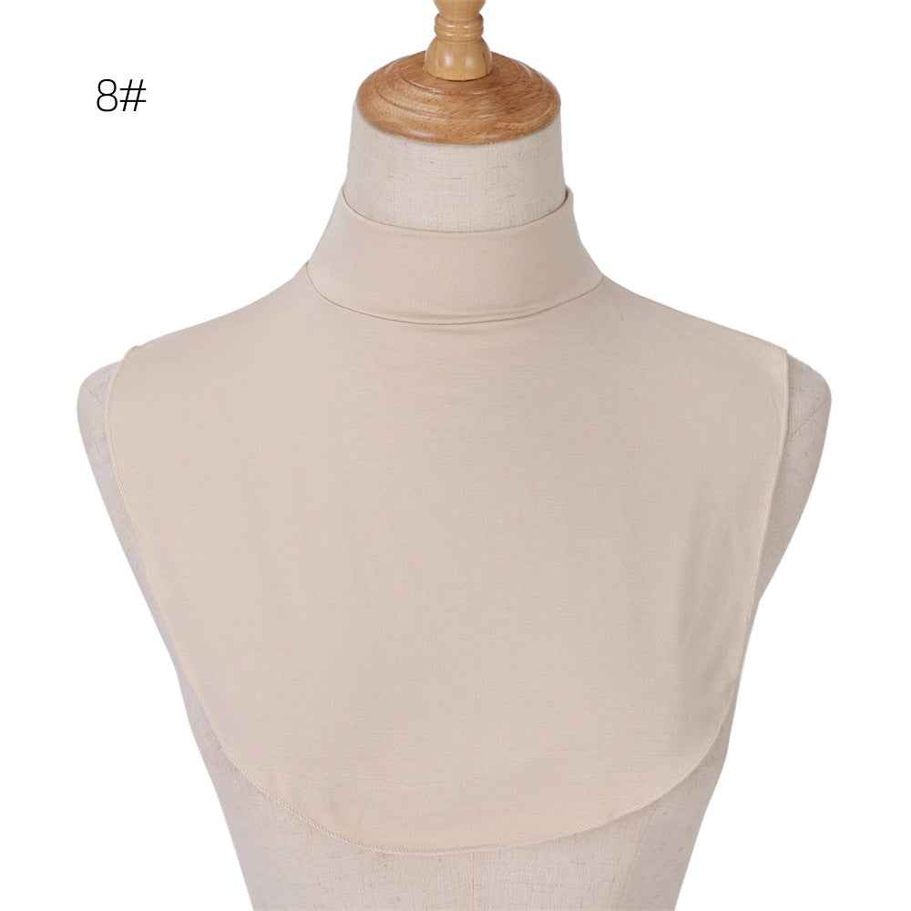 YZ135  Modal Solid Color Base Layer Versatile Accessory Faux Collar Snood