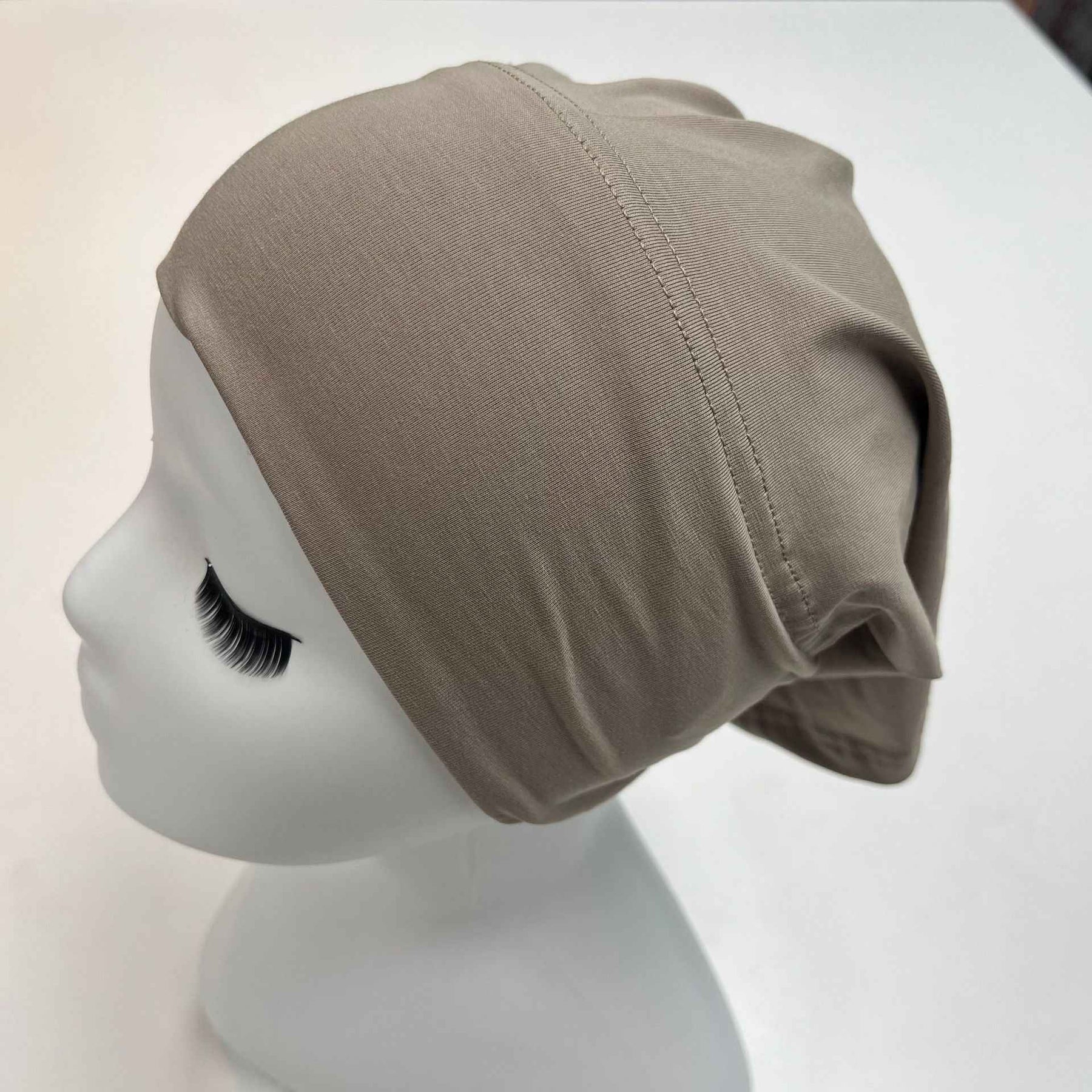 MZ-02  Plain High Elasticity Anti-Slip Silicone Dot Ice Porcelain Cotton Hijab Cap