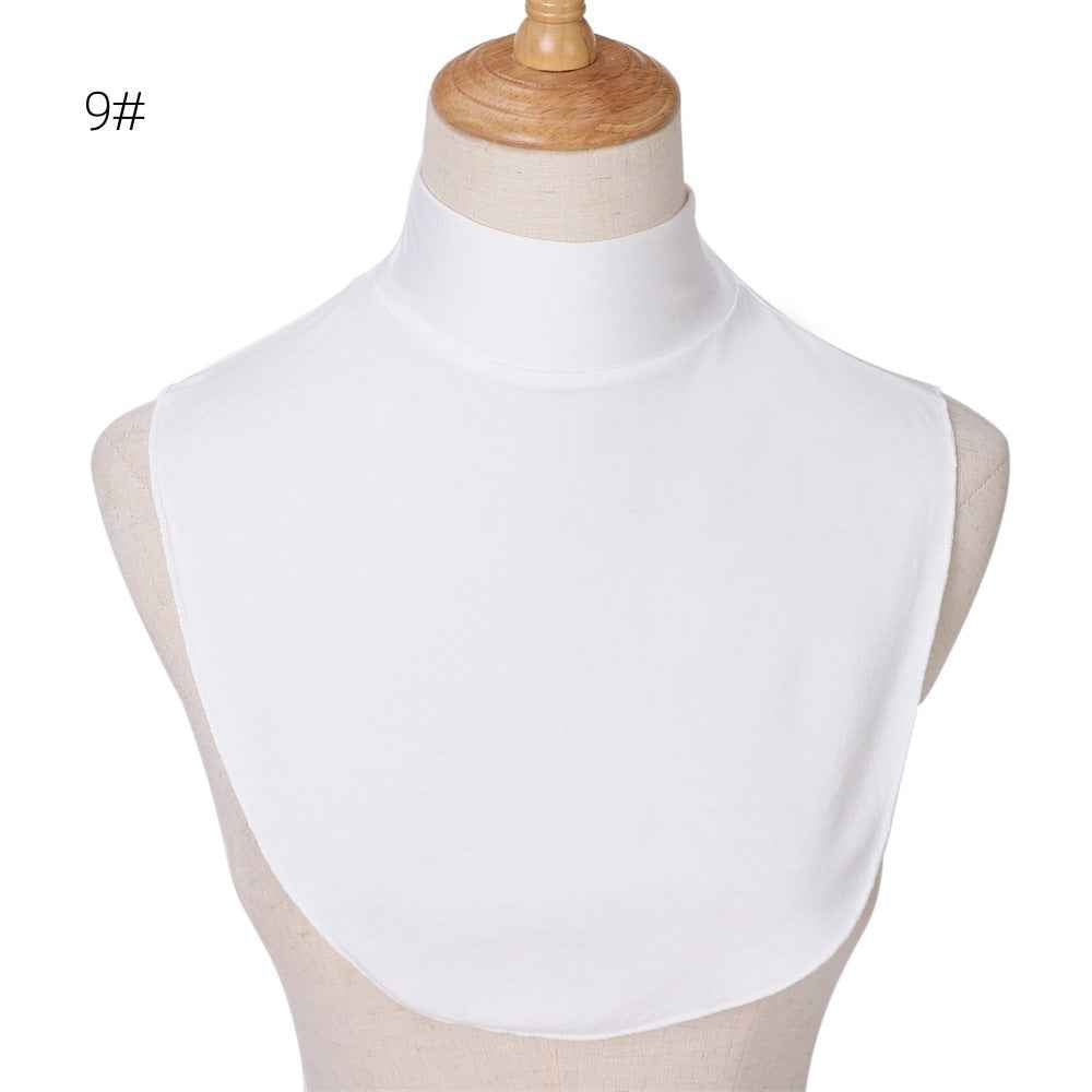YZ135  Modal Solid Color Base Layer Versatile Accessory Faux Collar Snood