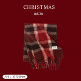 FH24-5832 Red plaid scarf  scarf  hijab  winter scarf