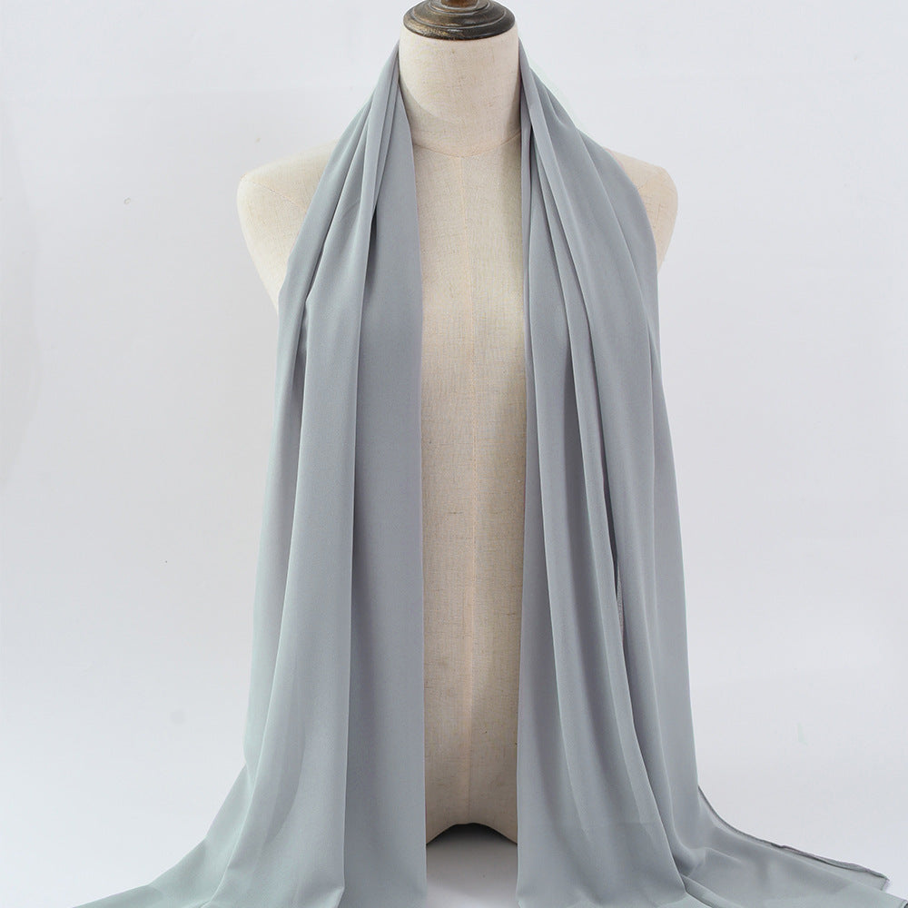 G50 132 warna Tudung chiffon mutiara