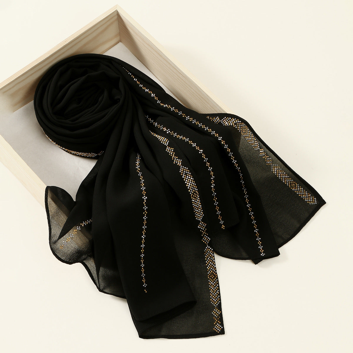 YW385  Hot Diamond Chiffon Lazy Long Scarf