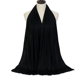 YW125  Modal solid color long scarf