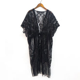 00056 Hollow lace shawl V-neck all-match tassel lace