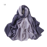 YZ199  Gradient color headscarf shawl women's scarf