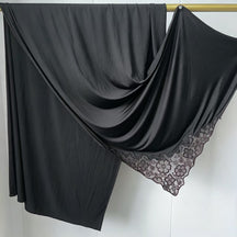 YTCXHB  Plain Embroidered Lace Liquid Jersey Hijab