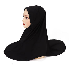 MSL352Double layer round edge headscarf high elastic gauze scarf