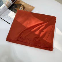 JM001  Plain Starry Hotfix Rhinestone Polyester Tassel Scarf