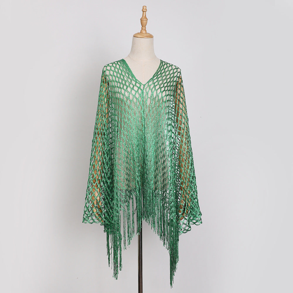 MSL340 Solid color mesh silk scarf shawl