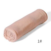 GRD14  Plain Asymmetric Mercerized Cotton Jersey Wrap Hijab