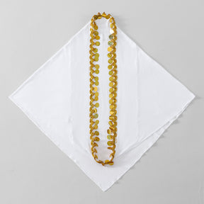 SW135  Plain Crystal Linen Round Gold Sequin Instant Hijab