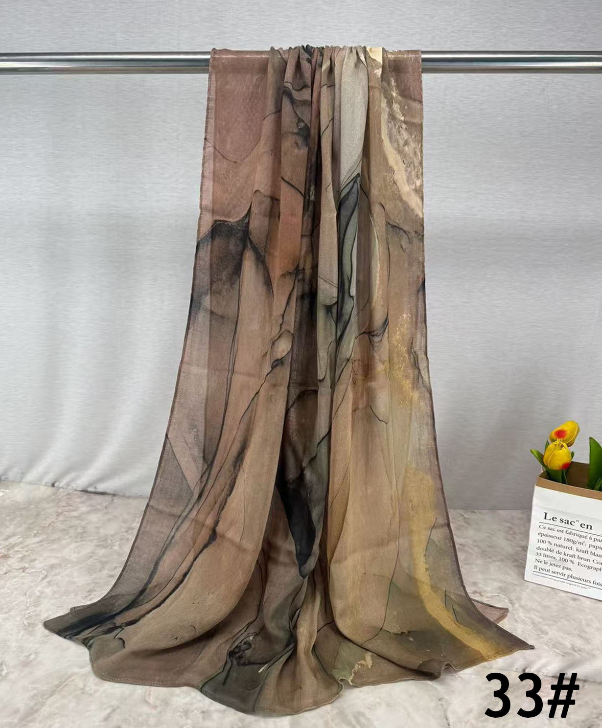 HY013 Soft & Breathable Single Needle Modal Hijab