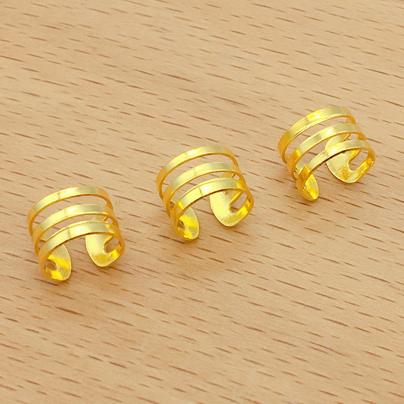 TX001  Hijab Decorative Iron C Hair Extension Ring