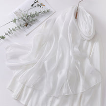 OGS01  Plain Glossy Organza Silky-Look Hijab