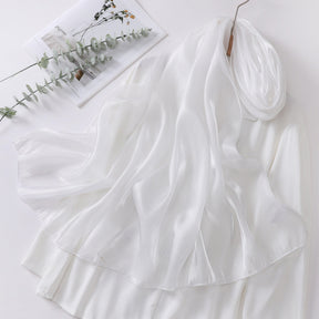 OGS01  Plain Glossy Organza Silky-Look Hijab
