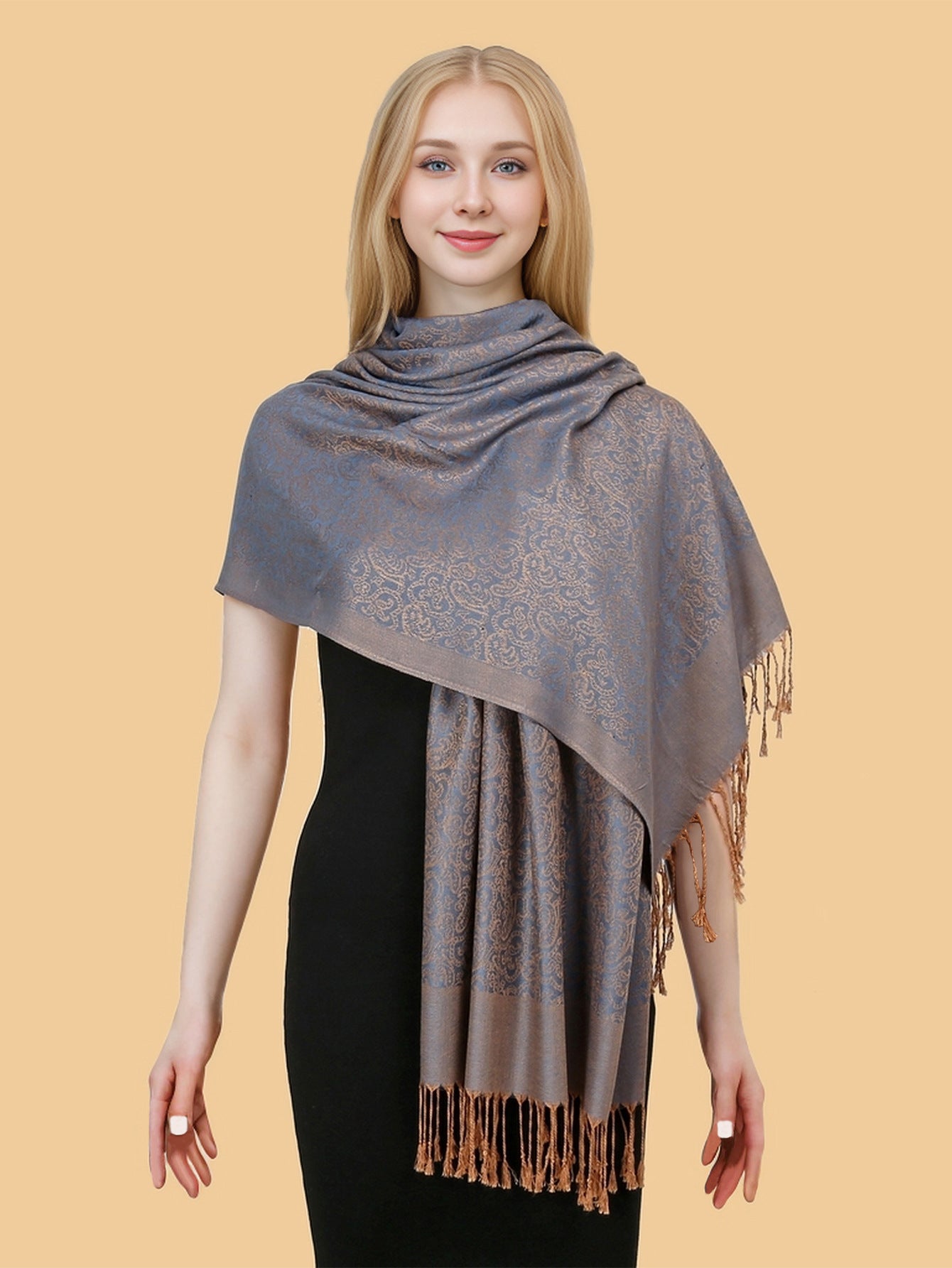 MY10 Hot sale autumn cashmere shawl women's jacquard scarf