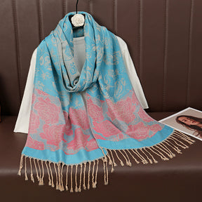 MY37 Hot Sale Cashew Vintage Tassel Scarf