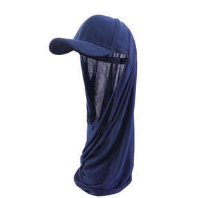 WS608  Baseball cap Ethnic scarf cap summer hat women's sun block hat neck shawl cap  plain hijab  sport hijab