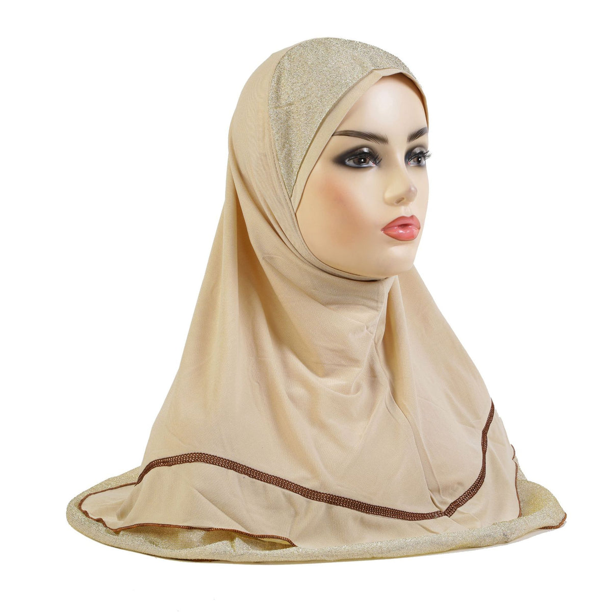 H310 Crystal linen plain instant hijab