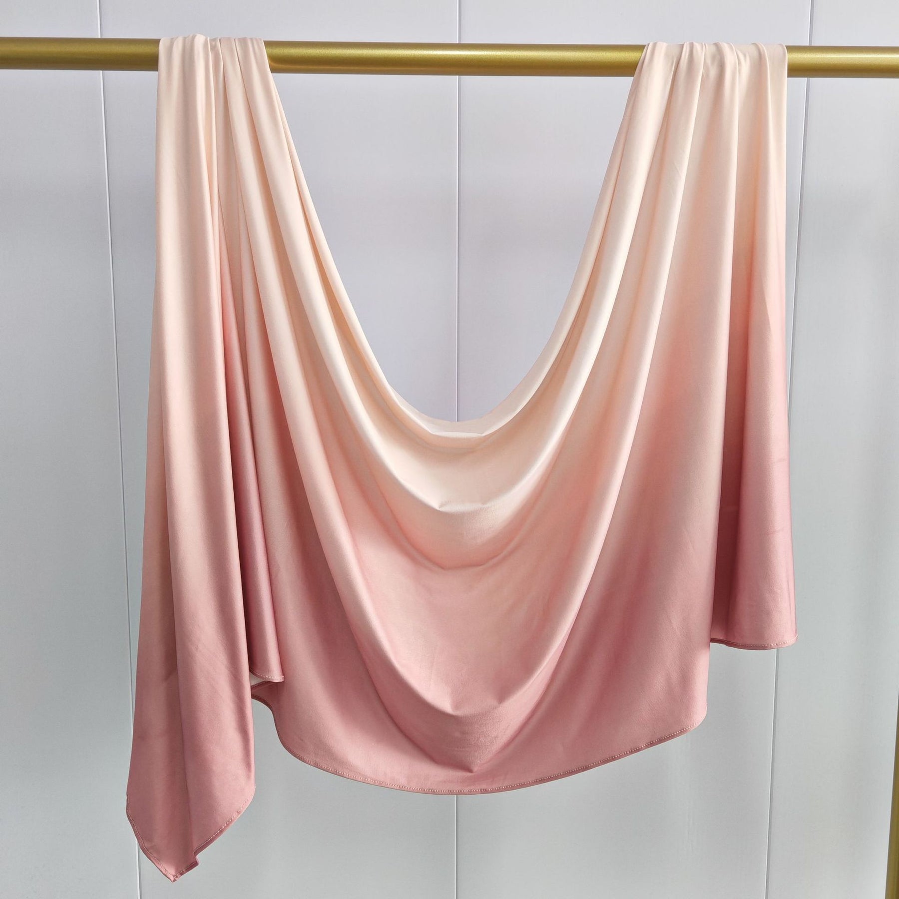 YTHBJB  Gradient Liquid Jersey Hijab, Ombre Knit Headscarf, Soft Fluid Wrap