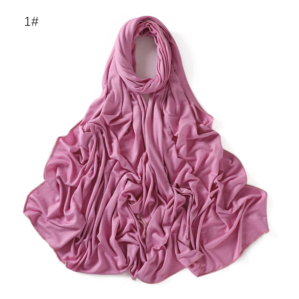 YZ101  Small-Size Plain Mercerized Cotton Jersey Hijab