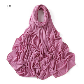 YZ101  Small-Size Plain Mercerized Cotton Jersey Hijab