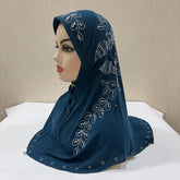 H102 instant hijab turban hat