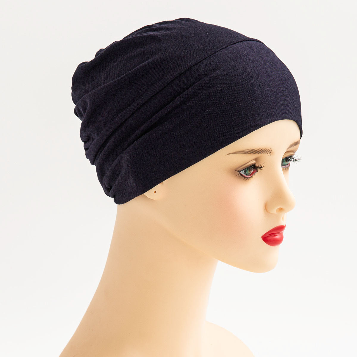 QY002  Women's turban hat, mercerized cotton base cap, Muslim pullover hat, can hide hair, elastic hat, high elasticity, no pilling