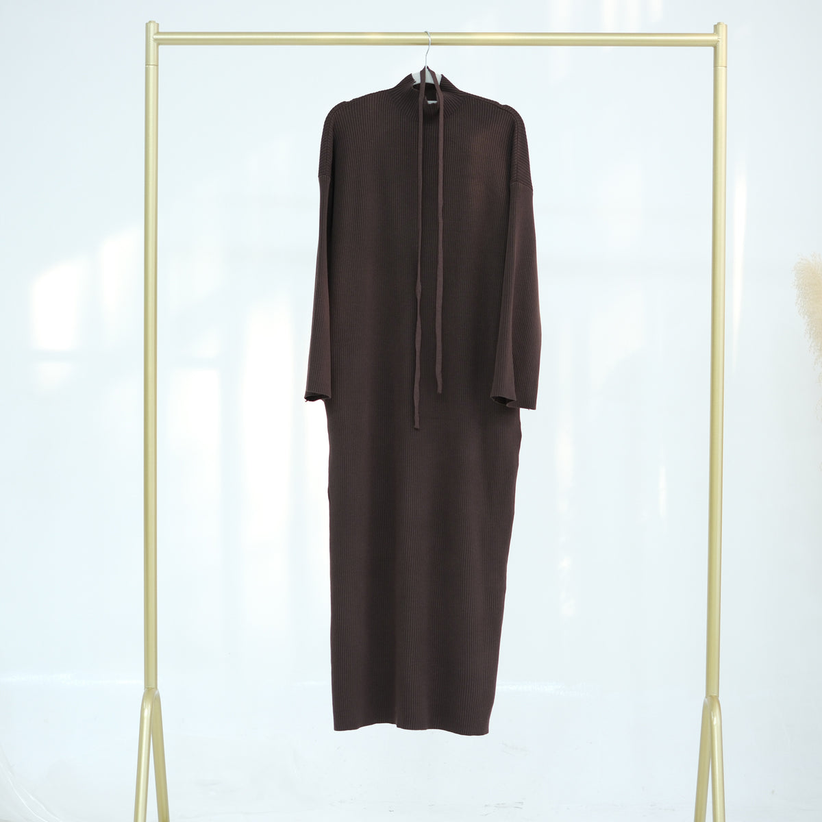 LR930  Autumn/Winter Thickened Jersey Loose Sweater Dress