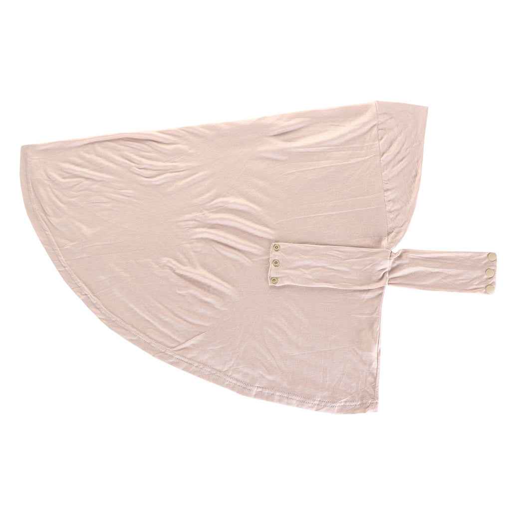 QD041  Plain Breathable High Elasticity Hijab Cap with Adjustable Strap and Button