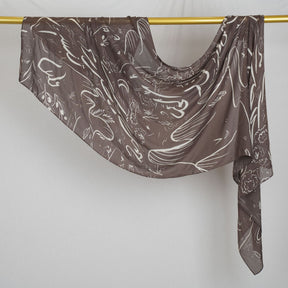DL001  Double-Sided Modal Printed Single-Stitch Right-Angle Rolled-Edge Hijab