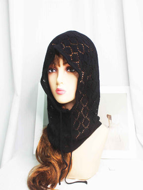 XLT001  Lightweight Hollow-out Pattern Woolen Jersey Cap