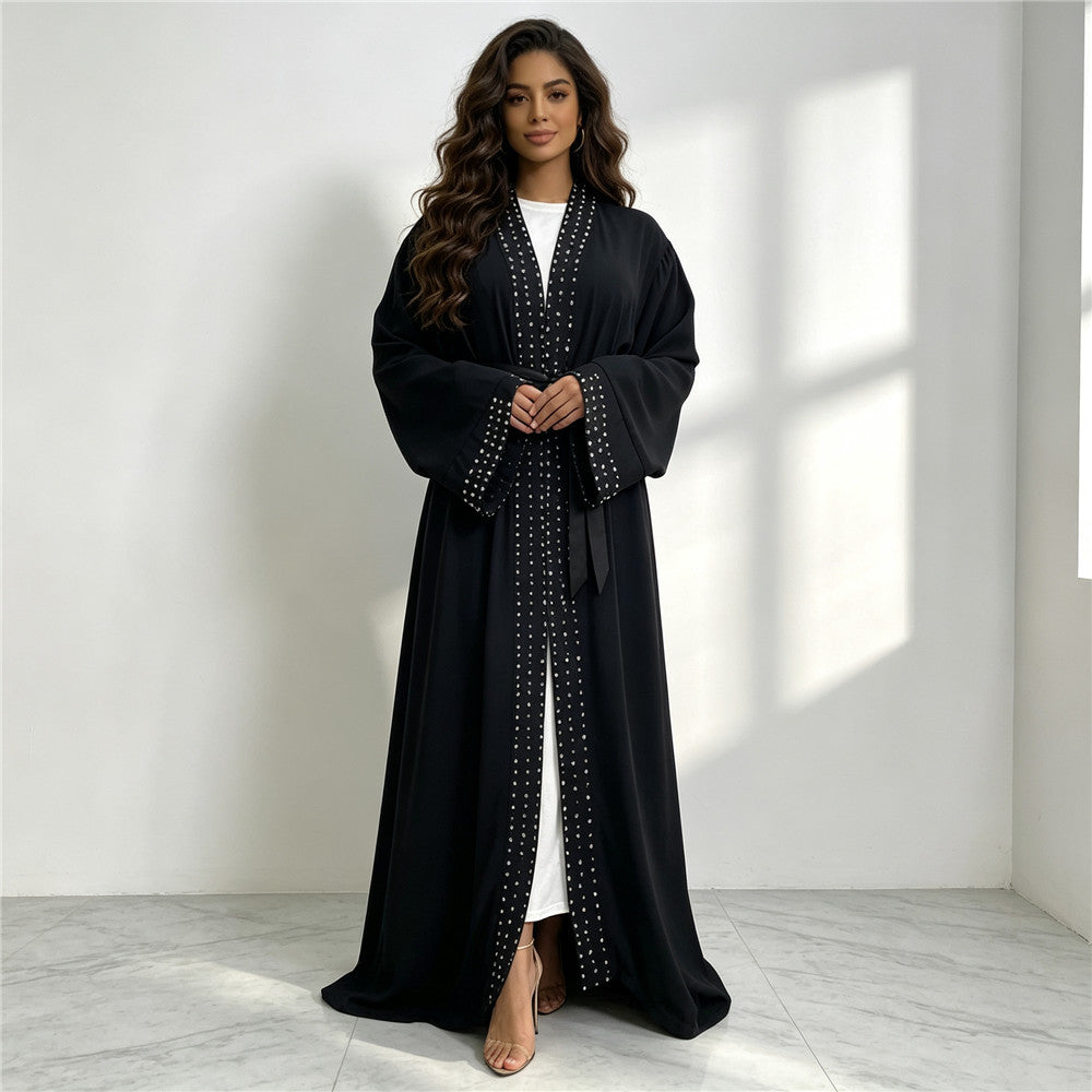 1838 Plain Cardigan Abaya
