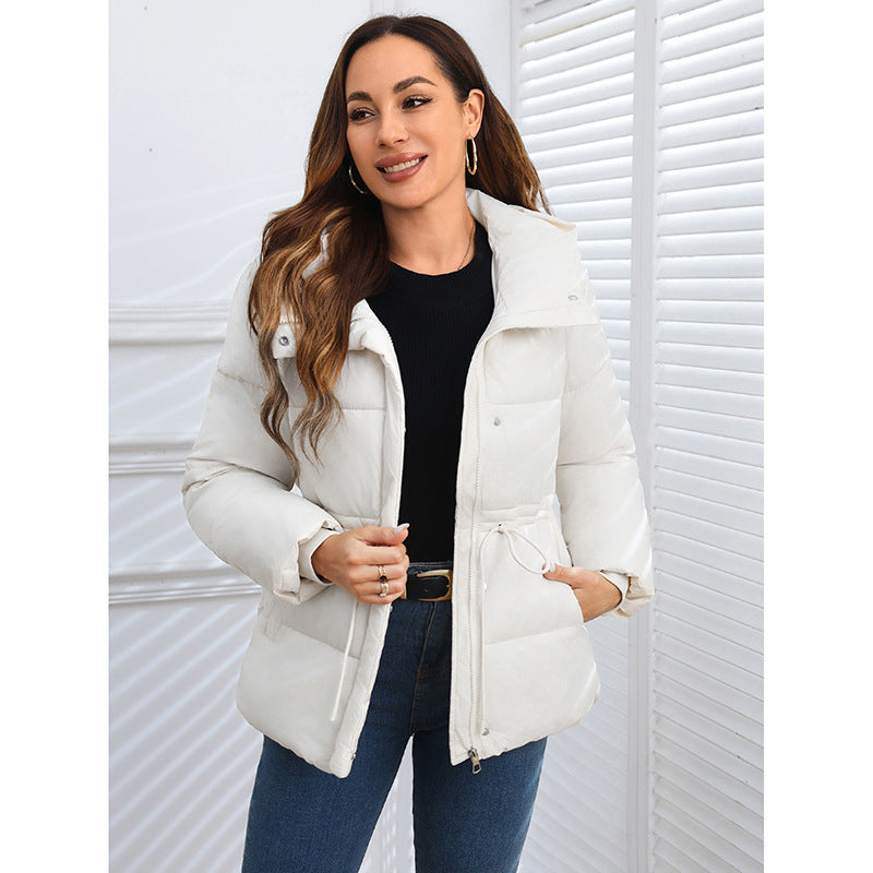 WAN827  Women's Petite Slim Winter Hooded Cotton-Padded Jacket