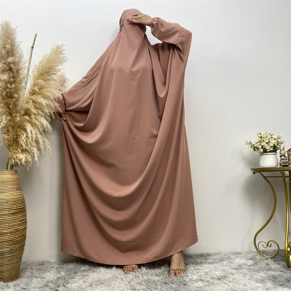 64930 plain abaya dress