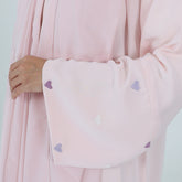 LR783 Elegant cardigan robe embroidered with hearts