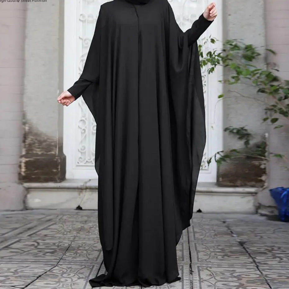 A1167 212 232  Women's Spring Autumn Mock Two-Piece Vintage Loose Crewneck Dress
