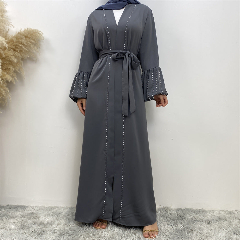 1961 plain Nail bead muslim abaya