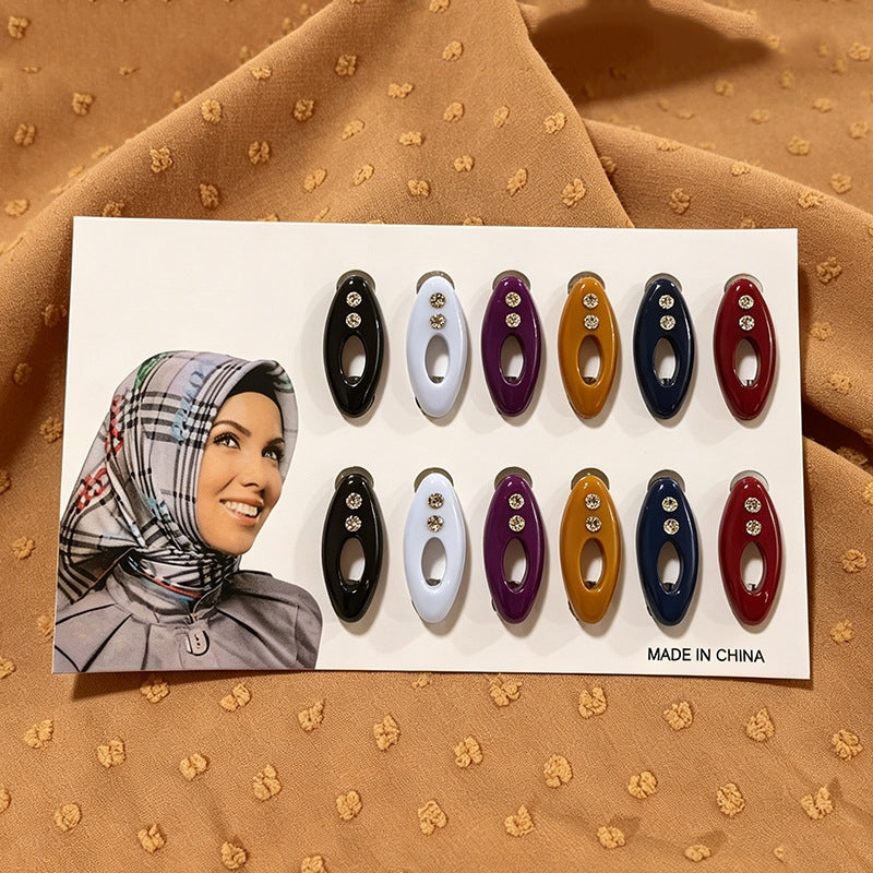 SJG001  Silk Hijab Fixing Clip Mini Brooch Pin